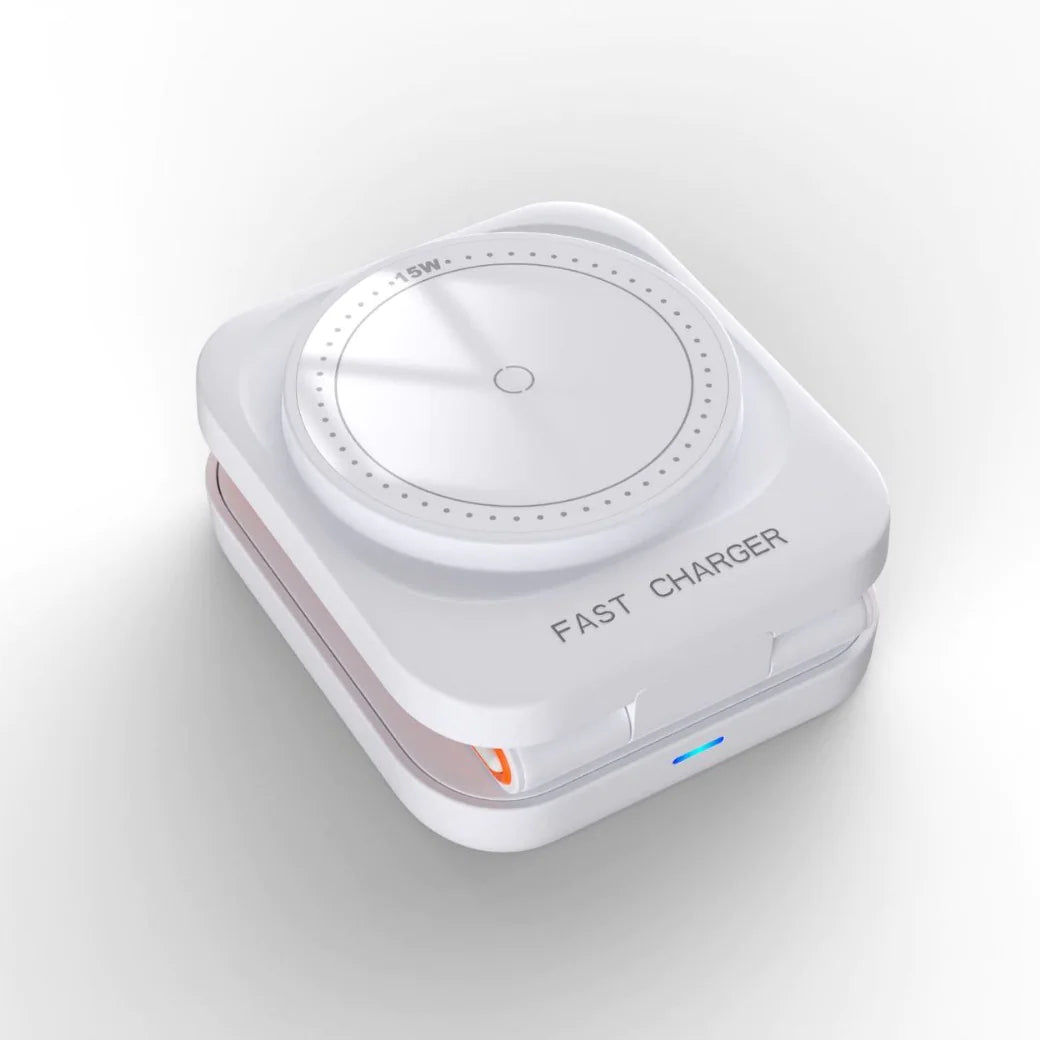 Cargador Inalámbrico Plegable 3 en 1