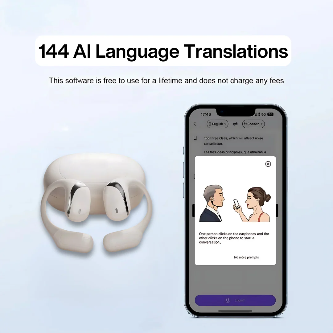 TalkFlow Pro - Auriculares Traductores AI 3 en 1