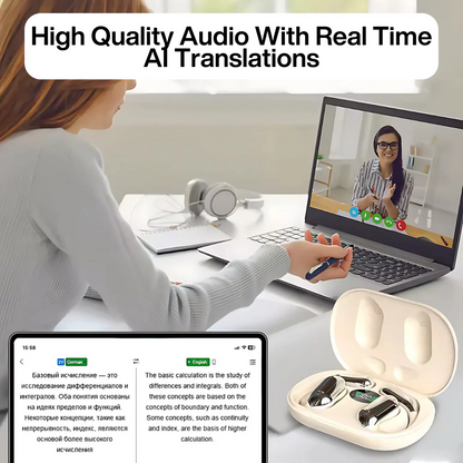 TalkFlow Pro - Auriculares Traductores AI 3 en 1